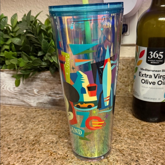 Starbucks | Disneyland 70th Mickey Mouse Multicolor Travel Tumbler with Straw - Picture 3 of 12